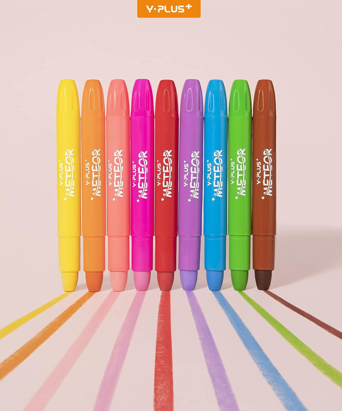 YPLUS Silky Twistable Gel Crayons — 12 Colours