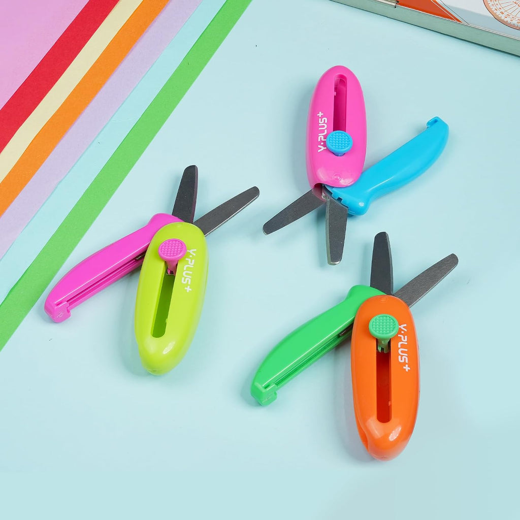 YPLUS Retractable Craft Scissors — Orange