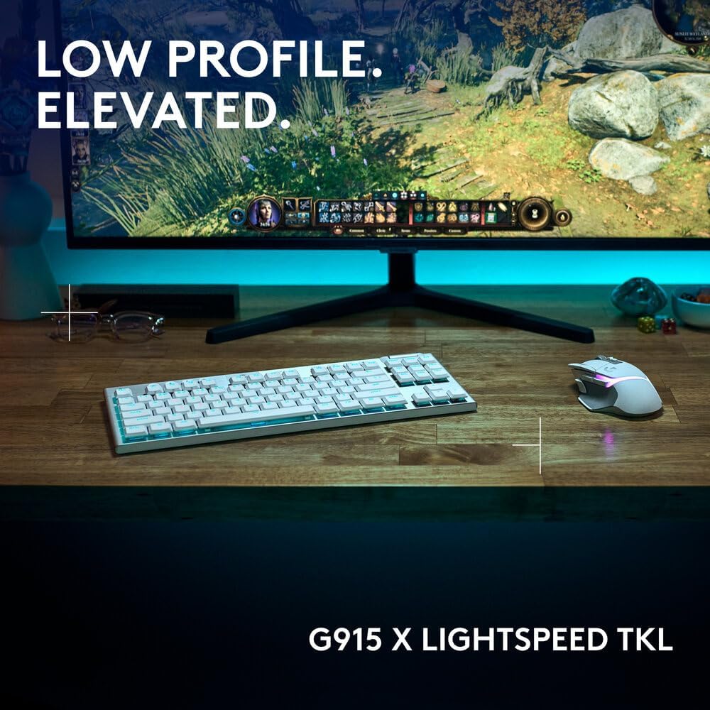 Logitech G915 X TKL Wireless Gaming Keyboard — White