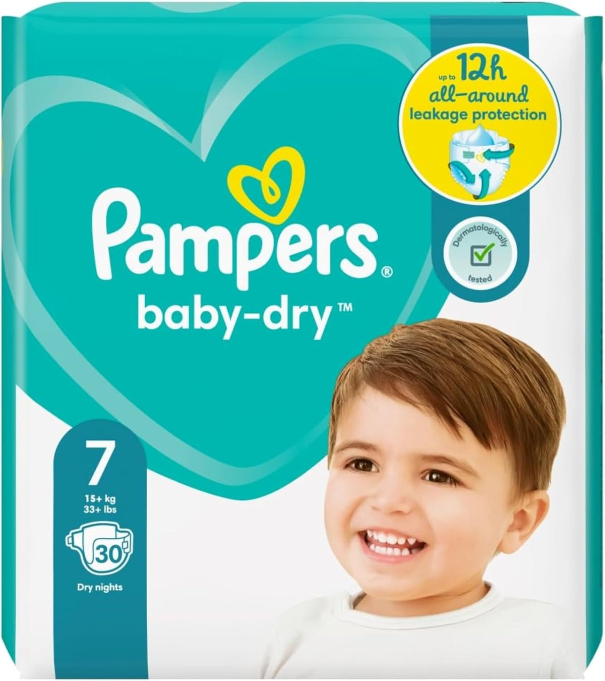 Pampers Baby-Dry Size 7, Pack of 30