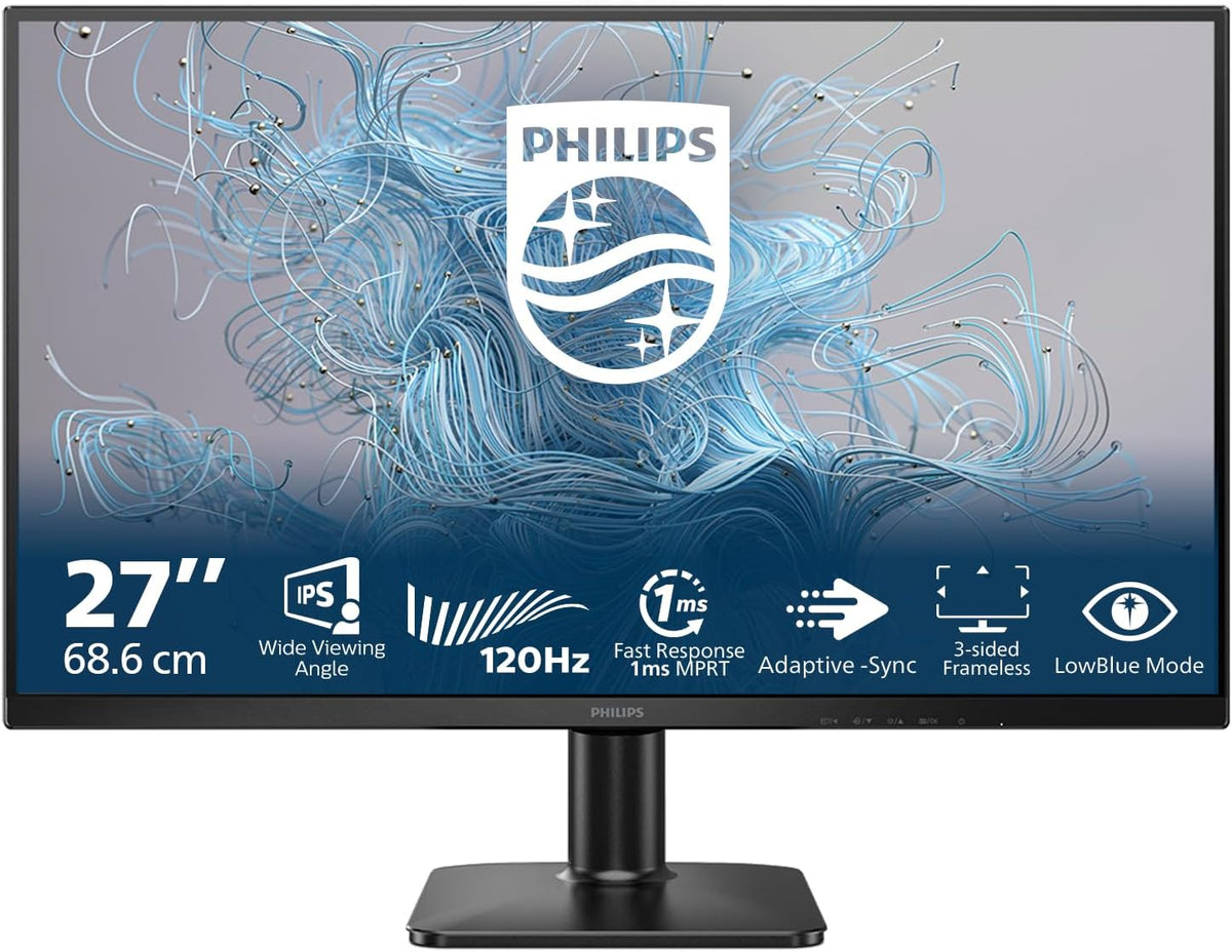 Philips 27E2N1110 27 Inch FHD Monitor, 120Hz, IPS, 1ms MPRT Adaptive Sync (1920x1080,HDMI 1x 1.4,DP) Black/red — Black