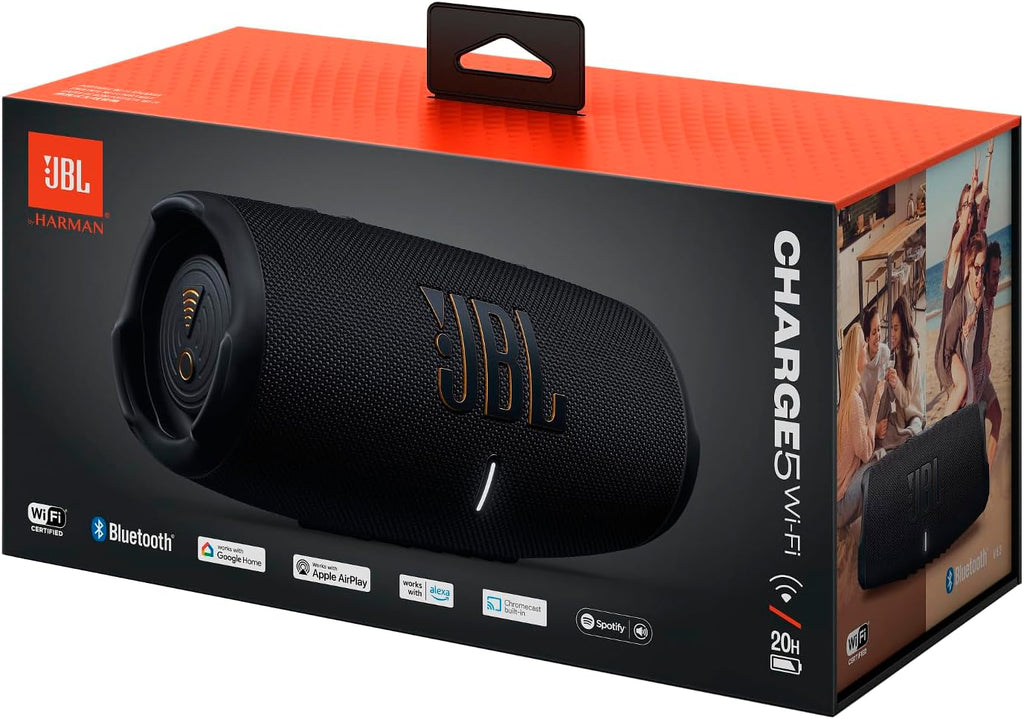 JBL Charge 5 Wi-Fi and Bluetooth Speaker — Black