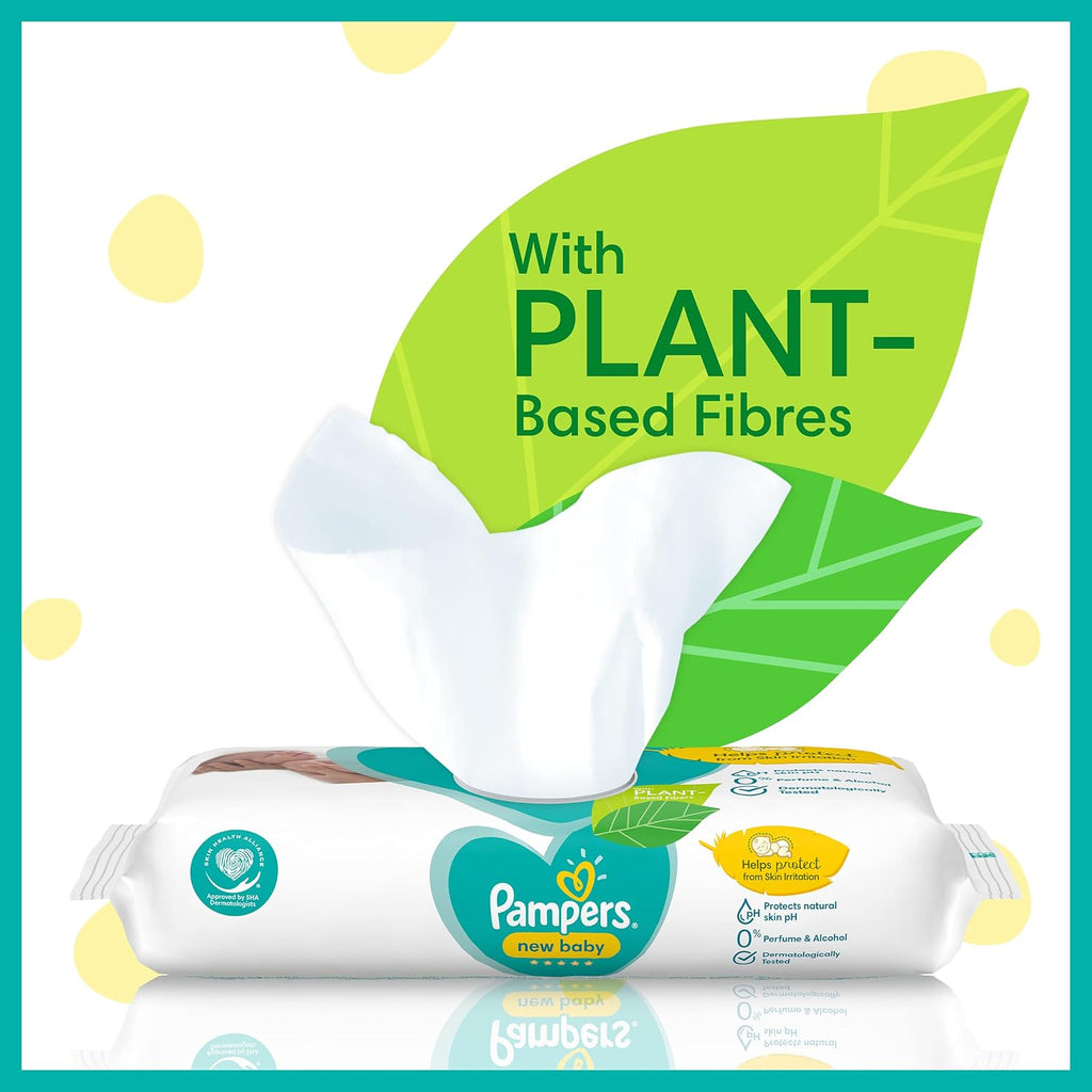 Pampers New Baby Sensitive Feuchttücher, Gigapack, 600 Tücher (12 x 50 Stück) packaging may vary