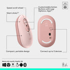 Logitech POP Mouse Wireless Mouse — Pink