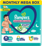 Pampers New Diapers Pants Monthly Box Pack, Medium (152 Count)