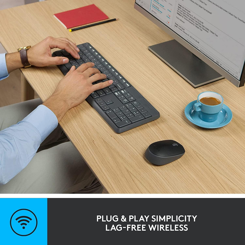 Logitech MK235 Keyboard and Mouse Combo — Black