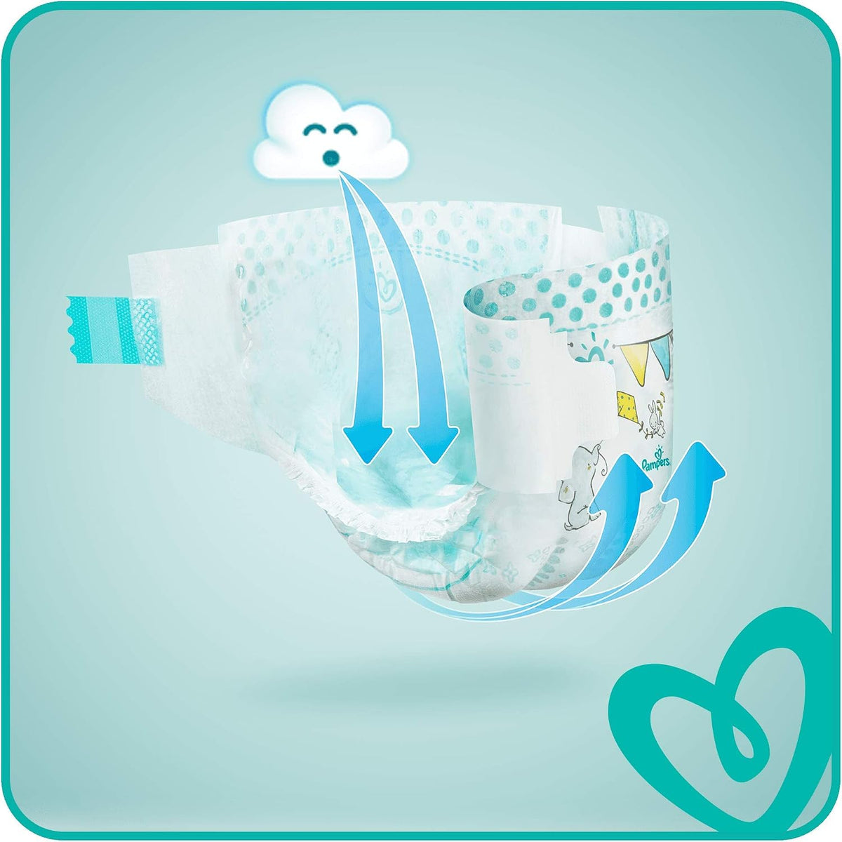 Pampers (Old Version), Pants Nappies, White