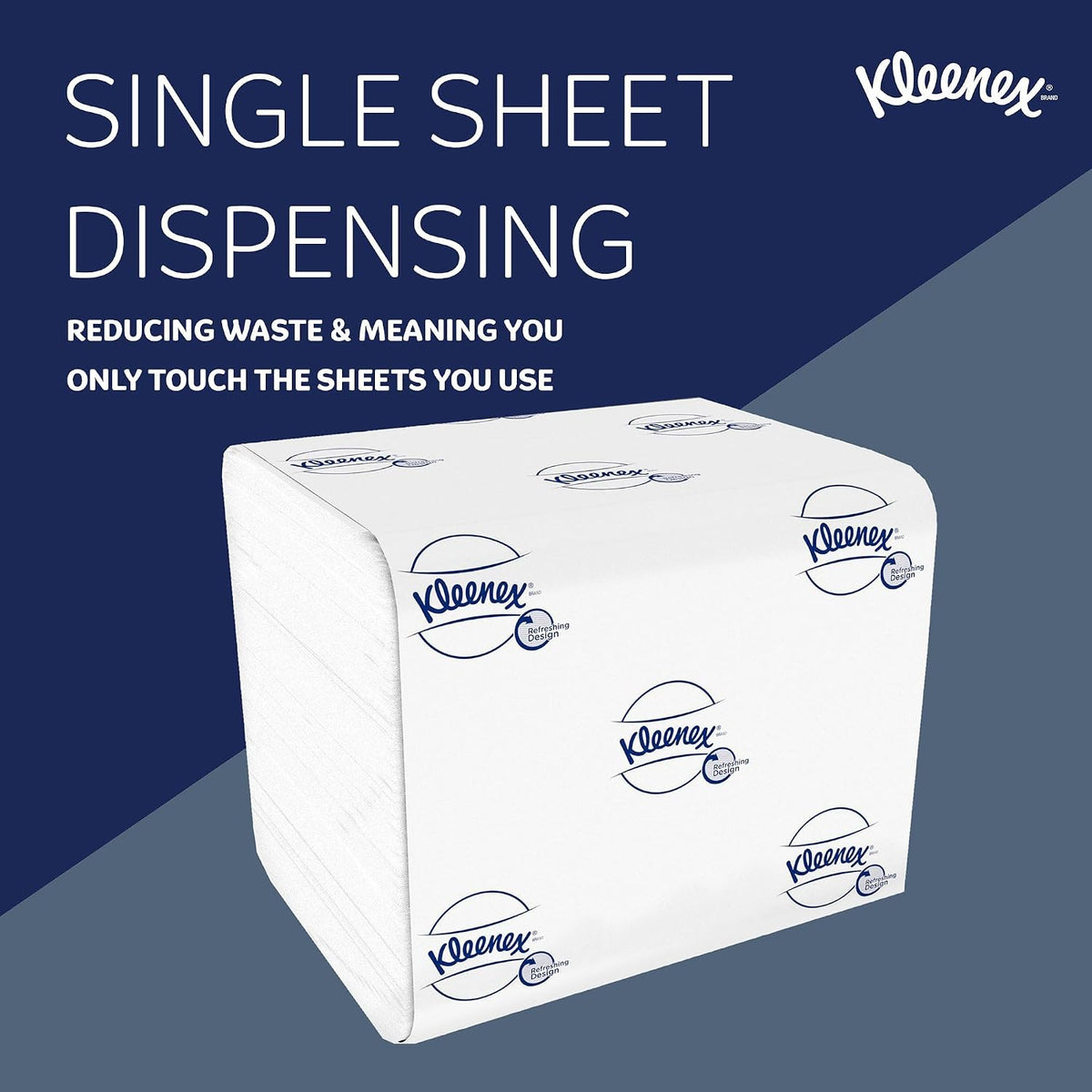 Kleenex® Folded Toilet Tissue – 2-Ply Soft & Comfortable Bulk Toilet Paper for Hygienic (7,200 Sheets Total) — additional view 5