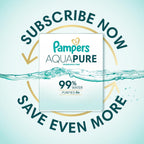 Pampers Aqua Pure Sensitive Baby Wipes, 99% Water, Hypoallergenic, Unscented (896 Count, 16 Flip-Top Packs)