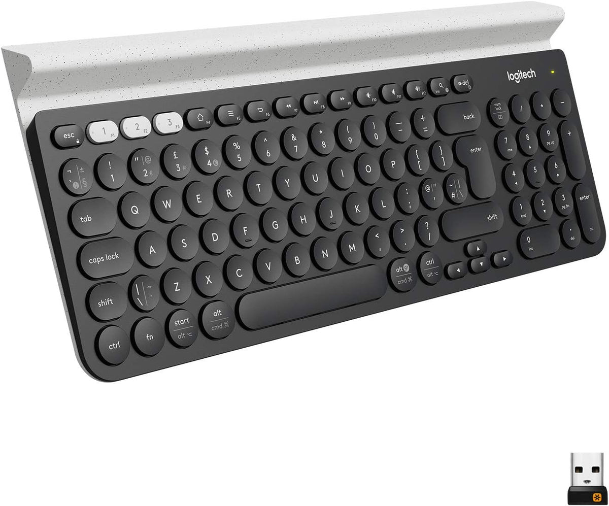 Logitech K780 Keyboard — Grey + White
