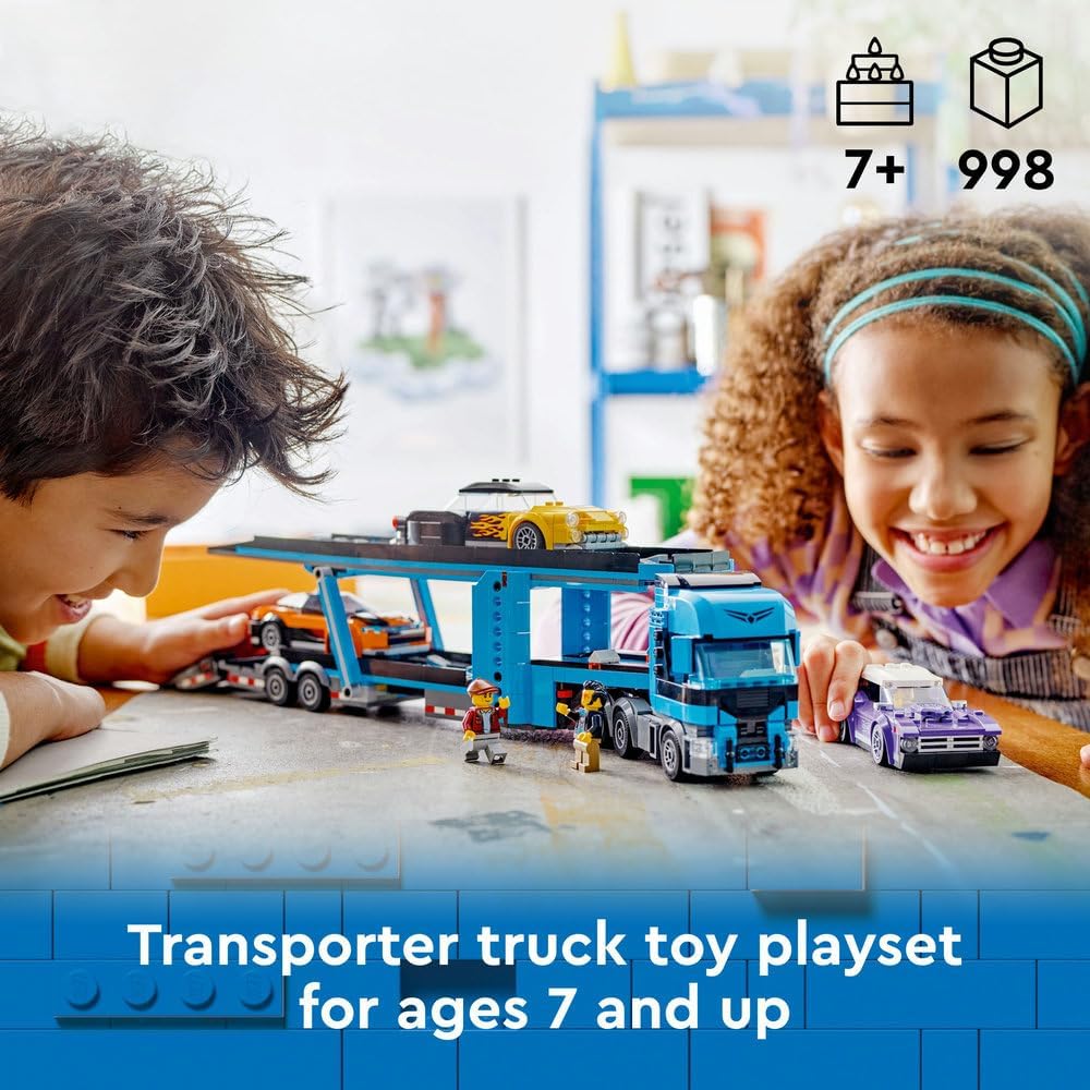 LEGO City Car Transporter Truck with Sports Cars 60408