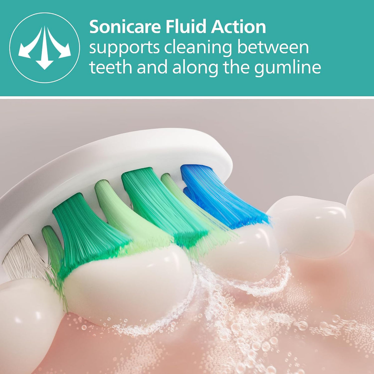 Philips Sonicare 3000 Series Electric Toothbrush Sonic Toothbrush with Pressure Sensor, 3 Intensity Levels, EasyStart Feature, SmarTimer & QuadPacer, 14Day Runtime,White,Model HX4031/21UAE Certified — Multicolor