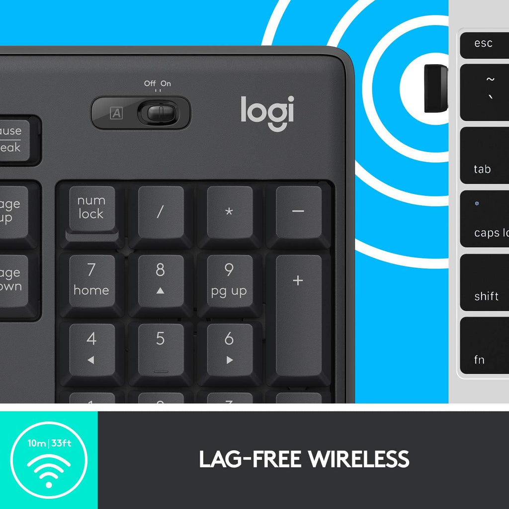 Logitech MK295 Keyboard and Mouse Combo — Black