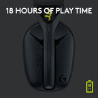 Logitech G435 Wireless Gaming Headset — Black / Neon Yellow