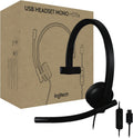 Logitech H570E USB-C Mono Headset — Teams — Black