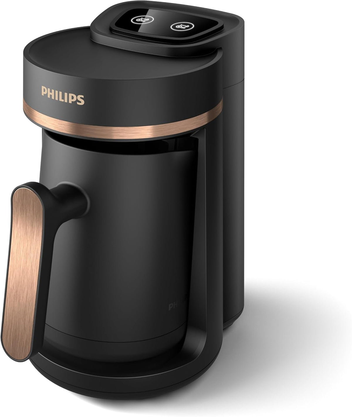 Philips Turkish Coffee Maker, 735W, Up To 4 Cups Capacity — Black and Copper