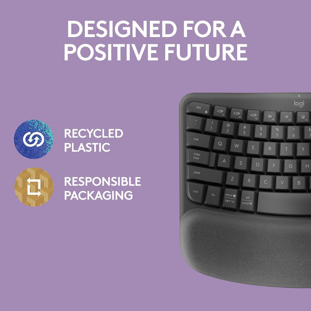 Logitech Wave Keys Keyboard — Graphite