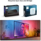 Philips Hue Play Gradient Lightstrip 75"–Smart Multicolor LED,929002422901 — Smart multicolor LED lightstrip for 75-inch+ TVs with dynamic gradient lighting for immersive viewing — Multicolor