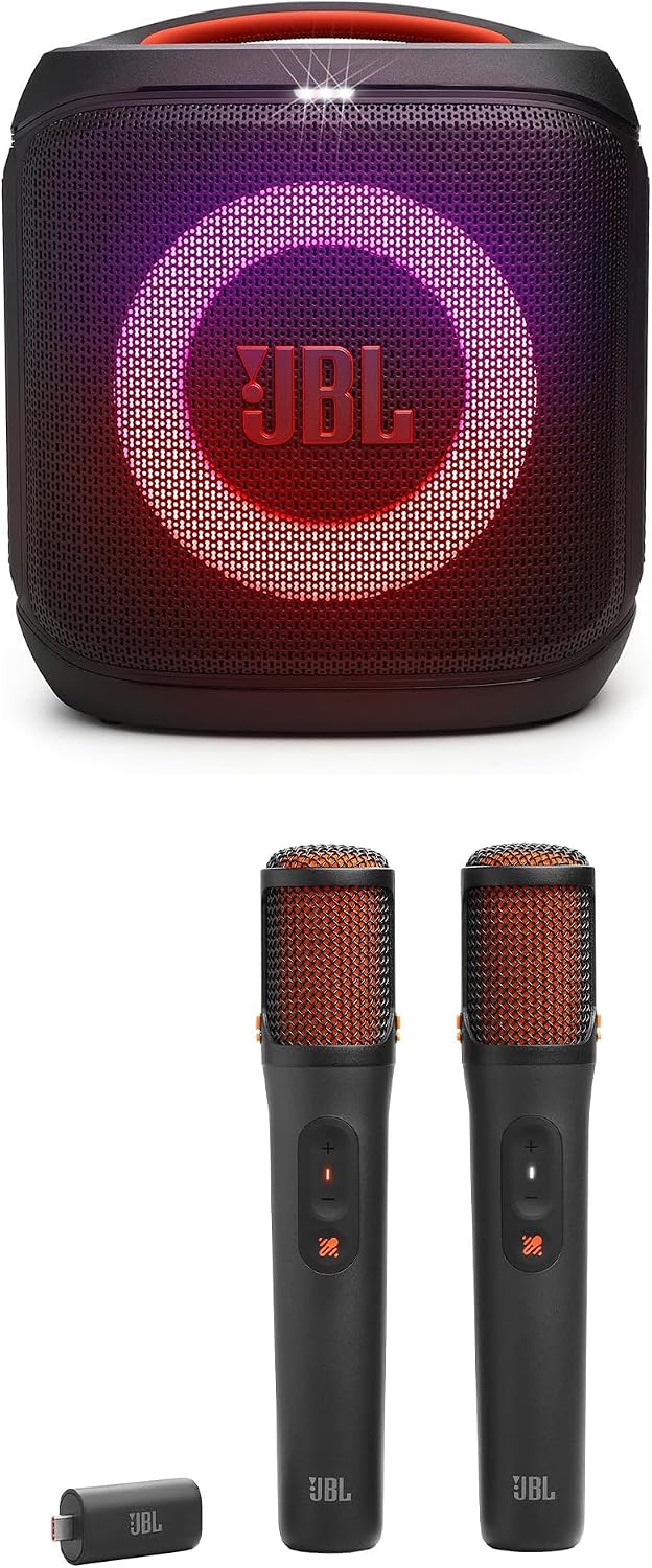 JBL PartyBox Encore Essential 2 with EasySing Wireless Microphones