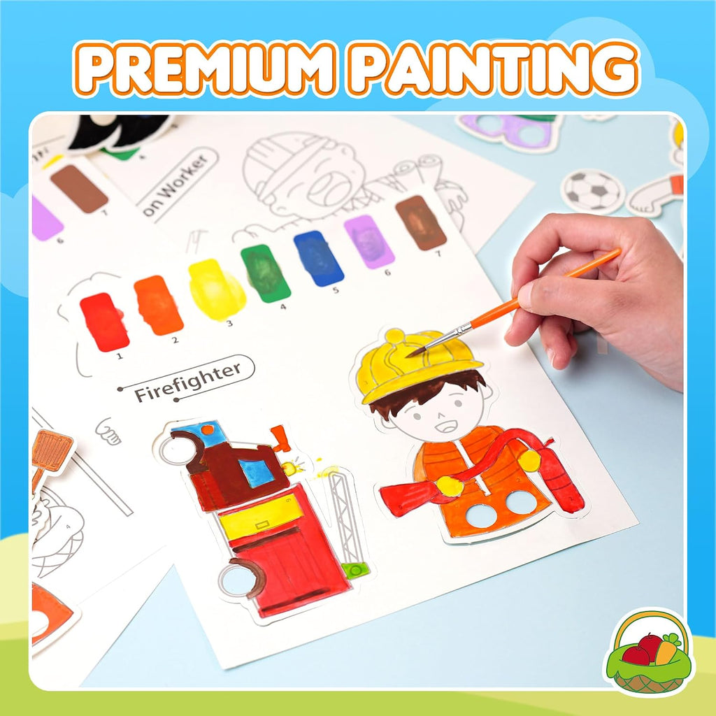YPLUS Paint with Water Activity Books — profession