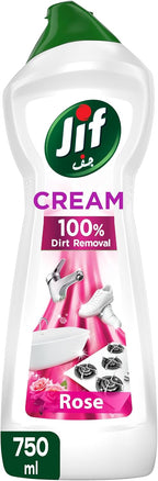 JIF Multipurpose Cream Cleaner, Rose, 100% Dirt Removal, 750ml — front product image