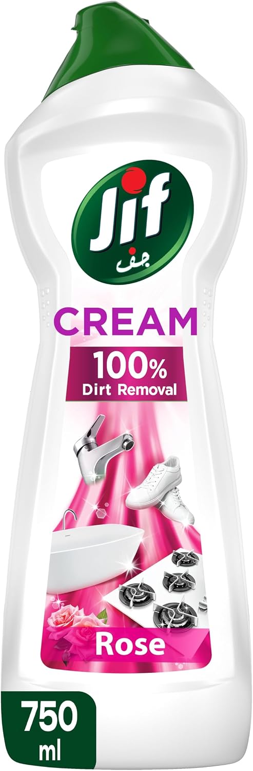 JIF Multipurpose Cream Cleaner, Rose, 100% Dirt Removal, 750ml — front product image