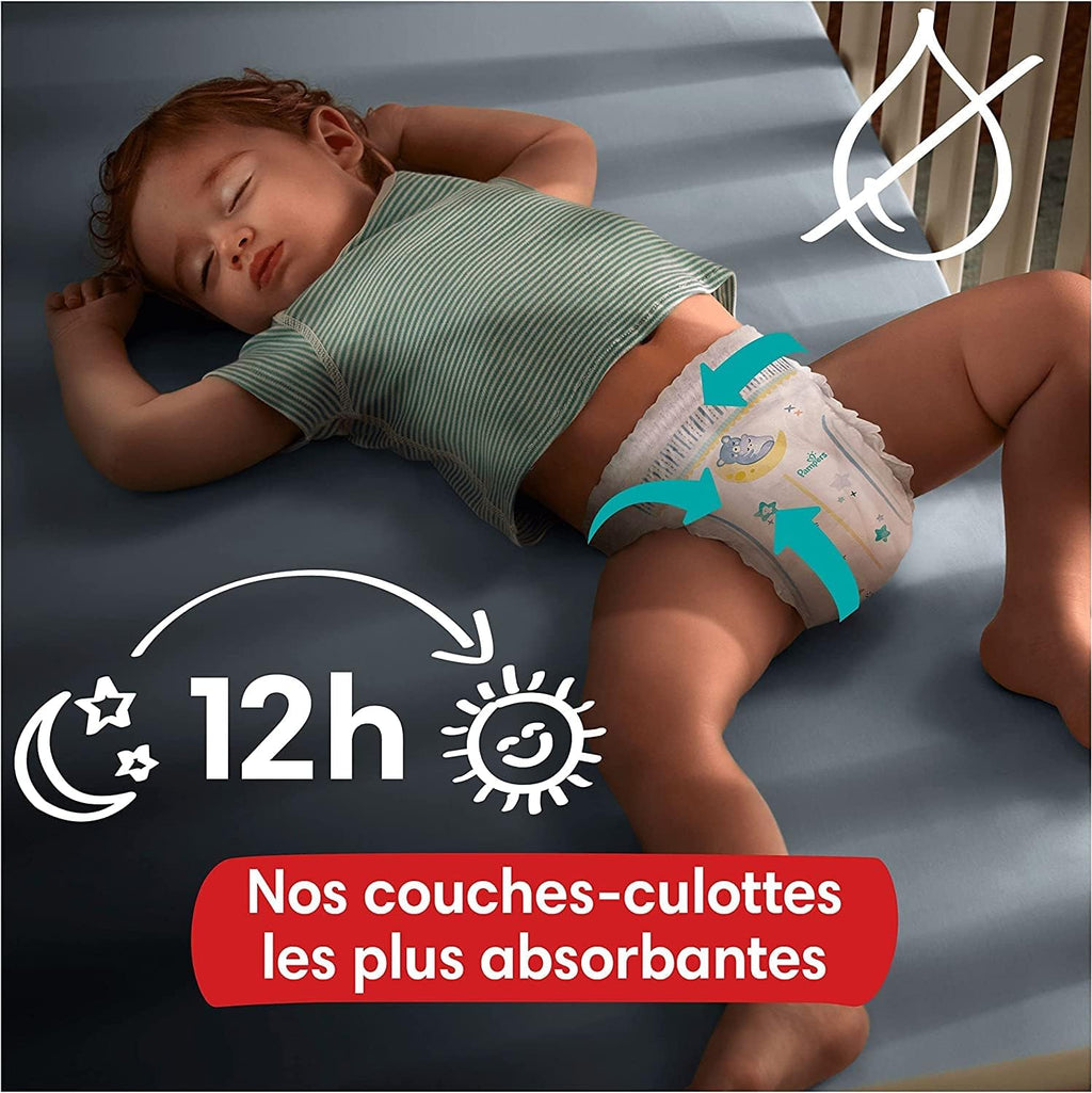 Pampers Night Nappies Pants Size 5 (12 kg-17 kg) Baby-Dry, Monthly Box, Nappy Panties Provide Additional Protection for the All Night, 160 Nappies