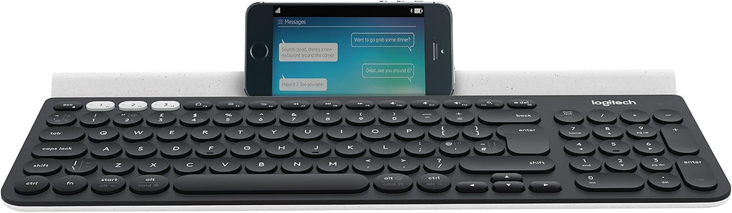 Logitech K780 Keyboard — Dark Grey/White