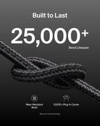 Belkin 2-Pack Braided USB-C Cable with Lightning Connector 5ft - Soft, Flexible Fast-Charging Cable, Lightning Charger Cord for iPhone 14 & Earlier Series, iPad 9th Gen, & AirPods - Black