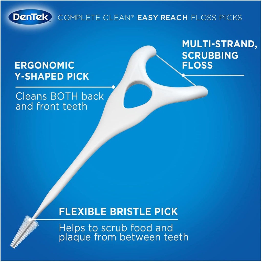 DenTek, Complete Clean Floss Picks 75 Floss Picks Pack of 3, 225 Count — additional product view 7