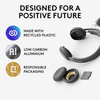 Logitech Zone 950 Wireless Headset — Graphite