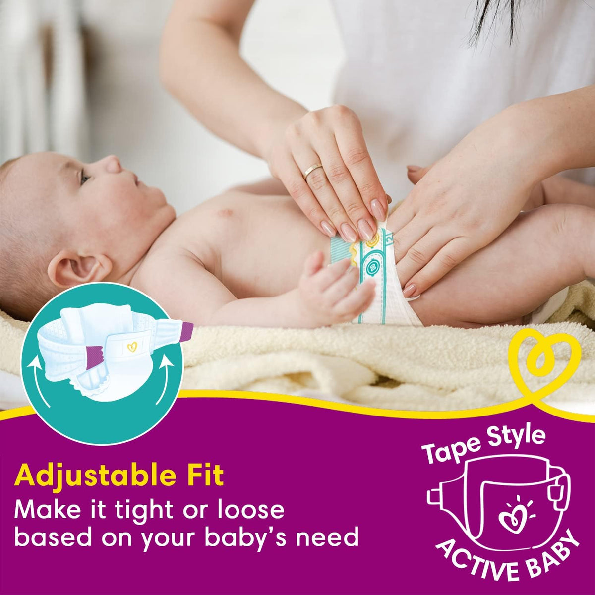 Pampers Active Baby Diapers, Small (46 Count)