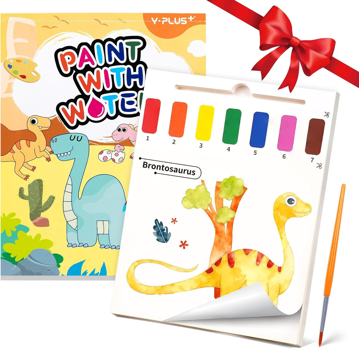 YPLUS Paint with Water Activity Books — Dinosaur