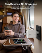 Belkin USB-C Charger Plug 67W with 3.3ft Retractable USB C Cable & Type C Port - GaN iPhone Charger, Fast Charging for iPhone 17 & 16 Series, Galaxy S26 Series, AirPods, Tablet, MacBook, Chromebook