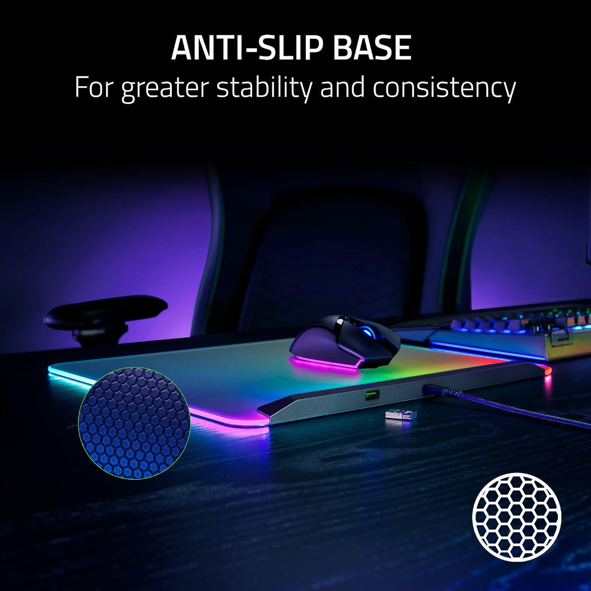 Razer Firefly V2 Pro Fully Illuminated RGB Gaming Mouse Mat — product image 7