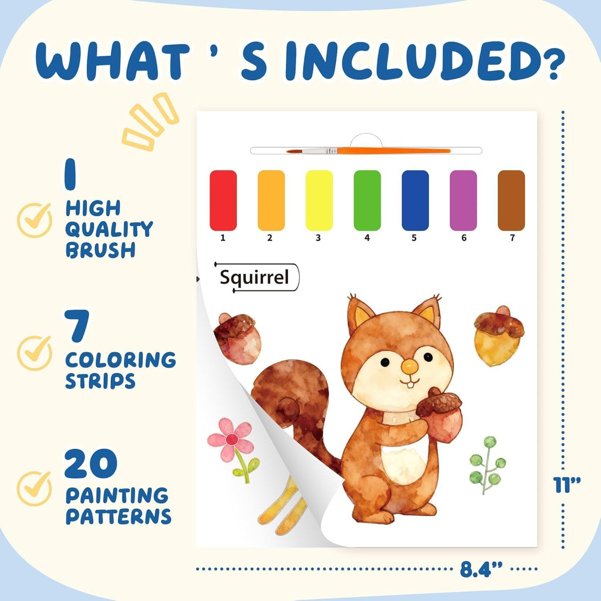 YPLUS Paint with Water Activity Books — Animals