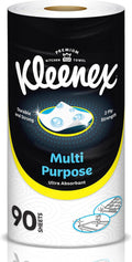 Kleenex Multi Purpose Kitchen Tissue Paper Towel, 2 PLY, 1 Roll x 90 Sheets, Absorbent Towels for all Surfaces — front product image