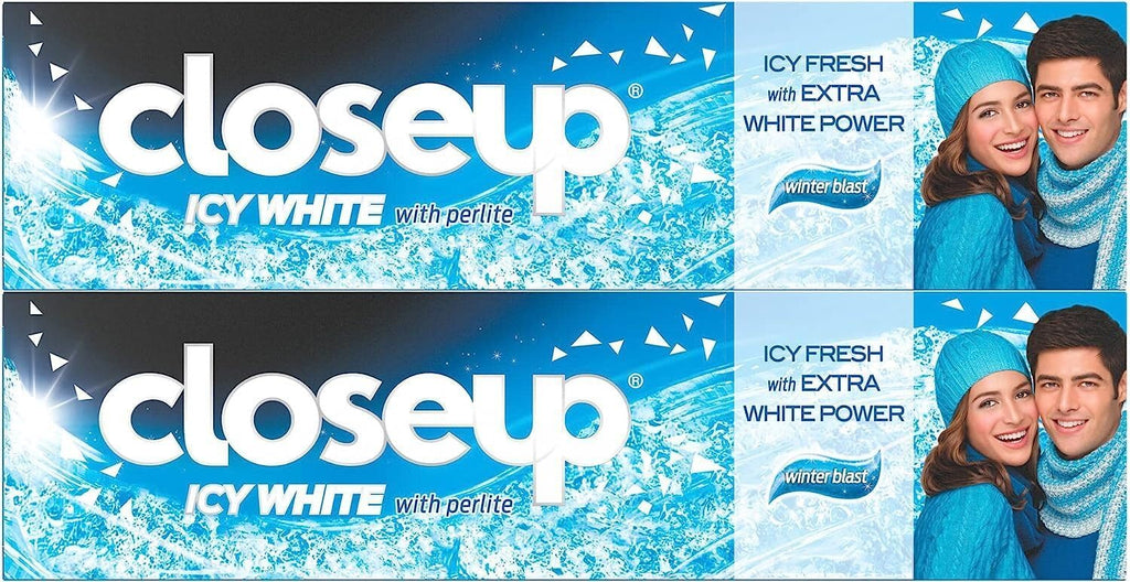 Closeup Icy White Toothpaste Winterblast, 75ml (Pack of 2) — front product image