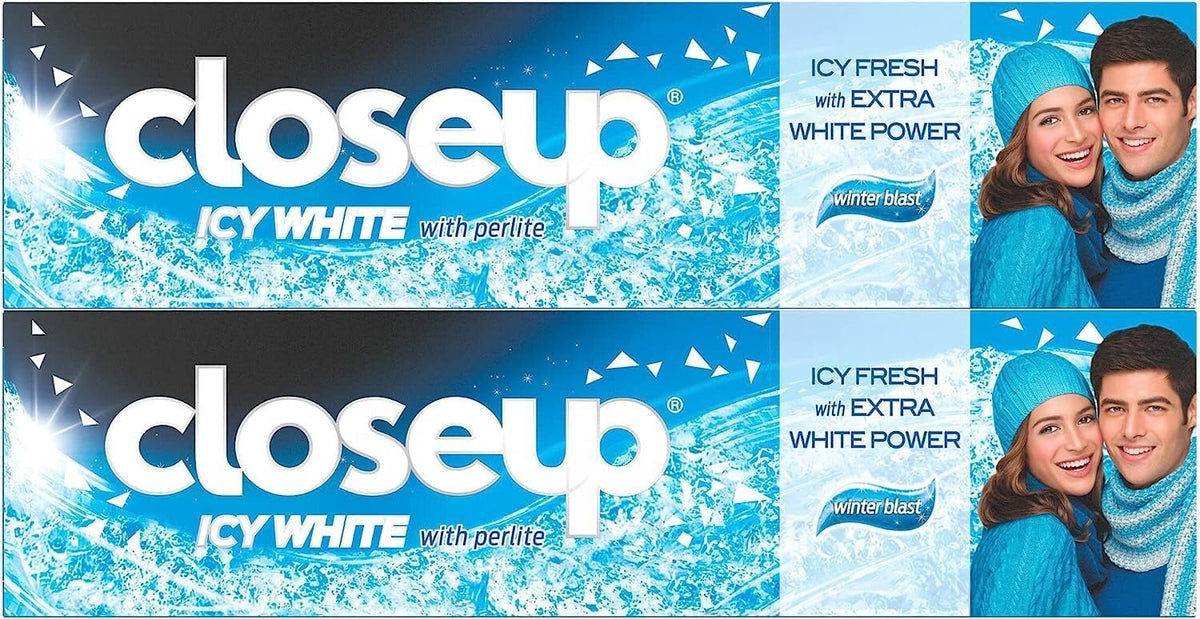 Closeup Icy White Toothpaste Winterblast, 75ml (Pack of 2) — front product image