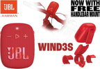 JBL Wind 3S Bluetooth Handlebar Speaker — Red