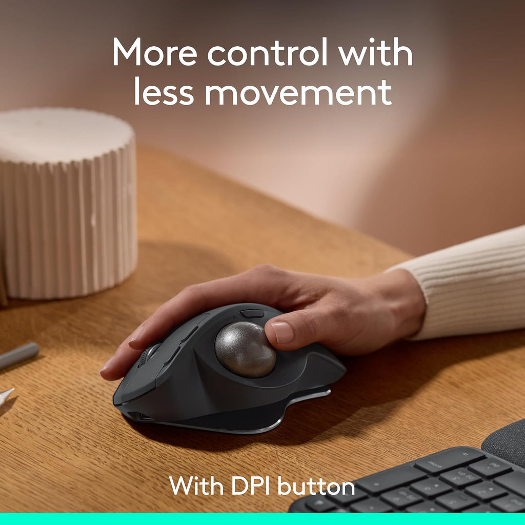 Logitech MX ERGO S Wireless Mouse — Graphite