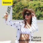 Baseus AquaGlide Waterproof Phone Case, 30M Waterproof Phone Pouch Waterproof Cell Phone Case Fit for Big Phones up to 7.2'' — Slide Lock(AG) — Black
