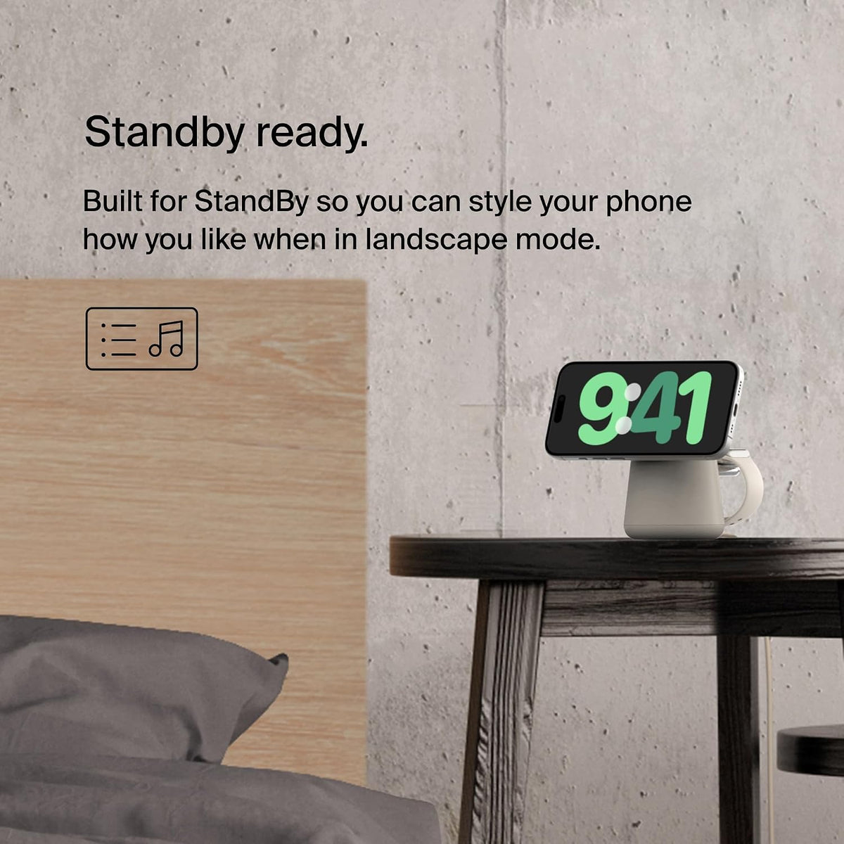 Belkin BoostCharge Pro 2-in-1 Wireless Charging Dock with MagSafe 15W Fast Charge iPhone Charger Compatible with iPhone 15, 14, 13, and 12 Series, AirPods, and Other MagSafe Enabled Devices