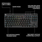 Logitech G PRO X TKL RAPID Wired Gaming Keyboard — Black