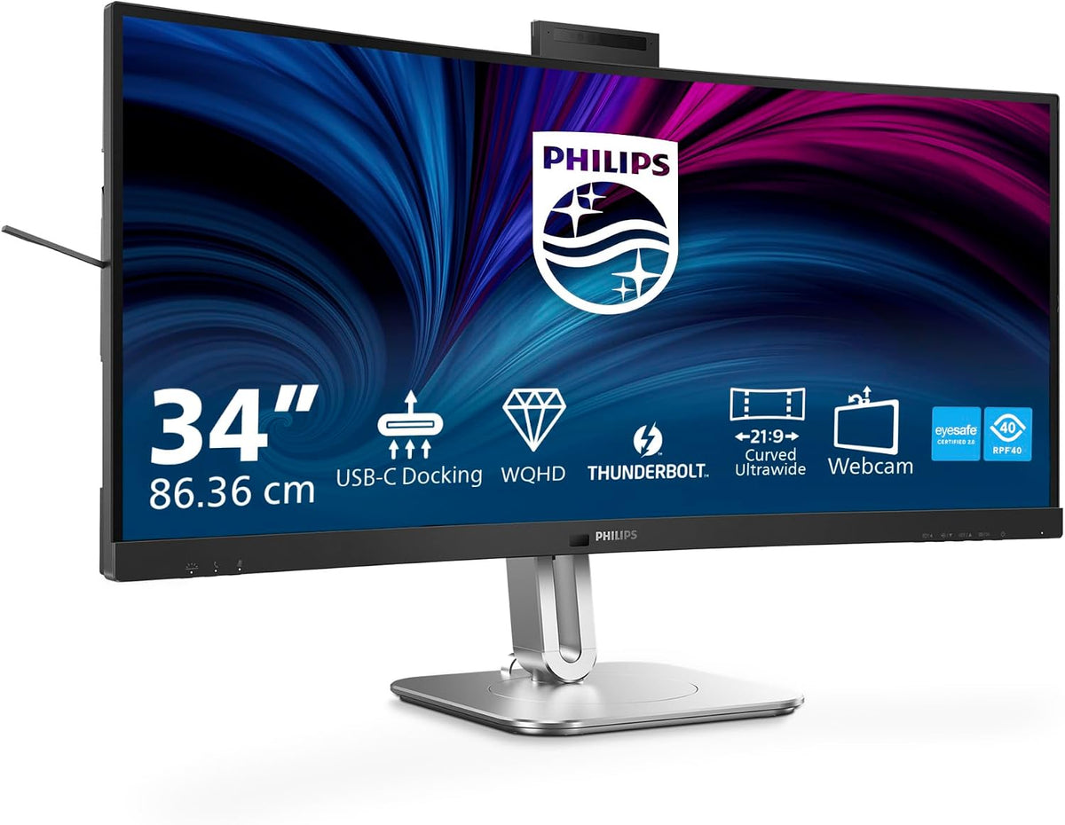 Philips 34B2U6603CH Curved Monitor — Black
