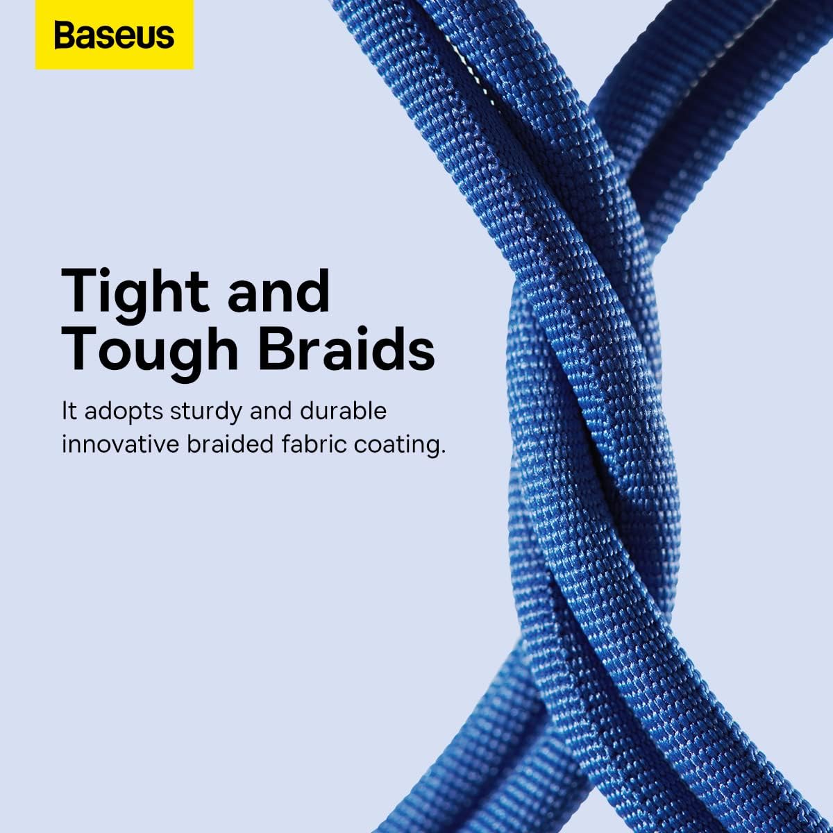 Baseus Crystal Shine USB-A to Lightning Cable 2.4A — 1.2m — Blue