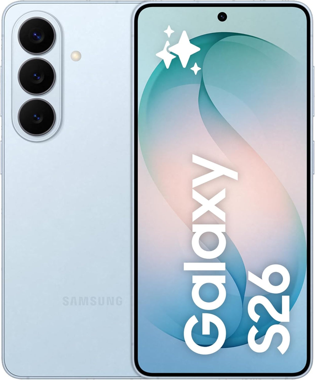 Samsung Galaxy S26 Sky Blue, 512GB Storage, AI Phone, 12GB RAM, Customized AP, Photo Assist, 50MP Camera, 4300mAh Battery (UAE Version)