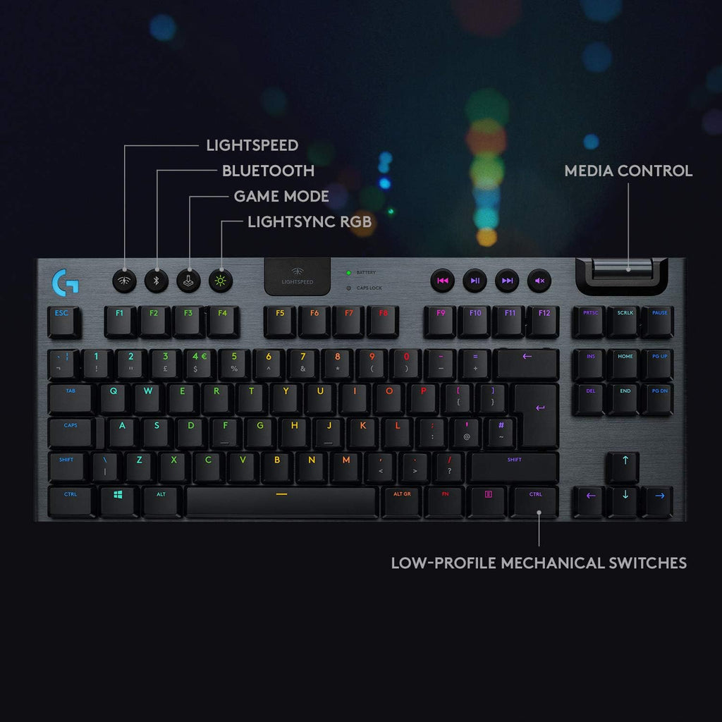 Logitech G915 TKL Wireless Gaming Keyboard — Black