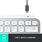 Logitech MX Keys Mini for Mac Keyboard — Pale Grey