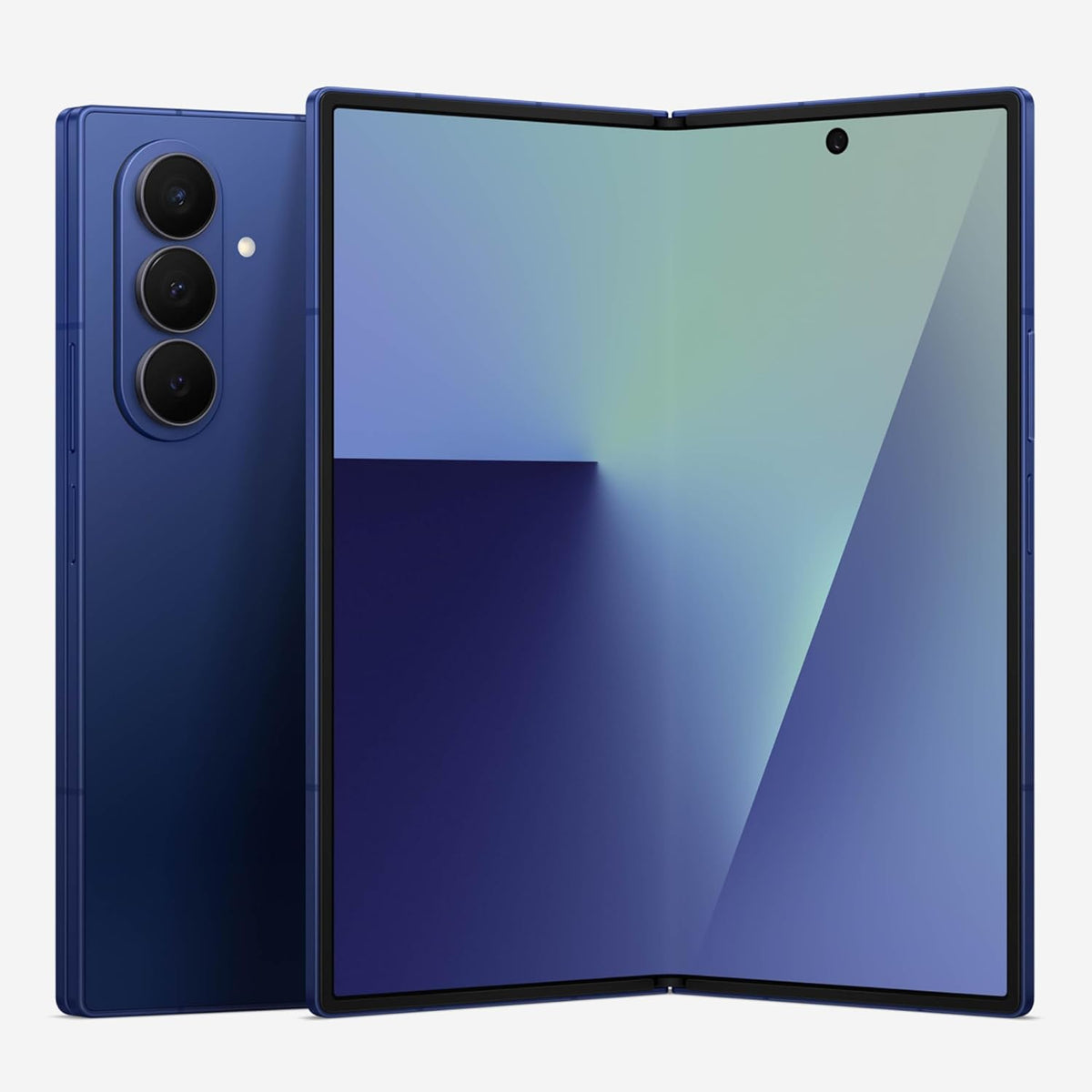Samsung Galaxy Z Fold7 Cell Phone, 256GB AI Smartphone, Unlocked Android, AI Photo Edits, Large Screen, Long Battery Life, 2025, Blue Shadow (International Version)